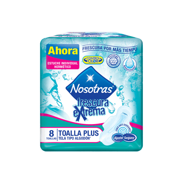 Toallas Nosotras Plus Frescura Extrema Puerto Rico