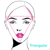 Maquillaje para mujeres con rostro triangular