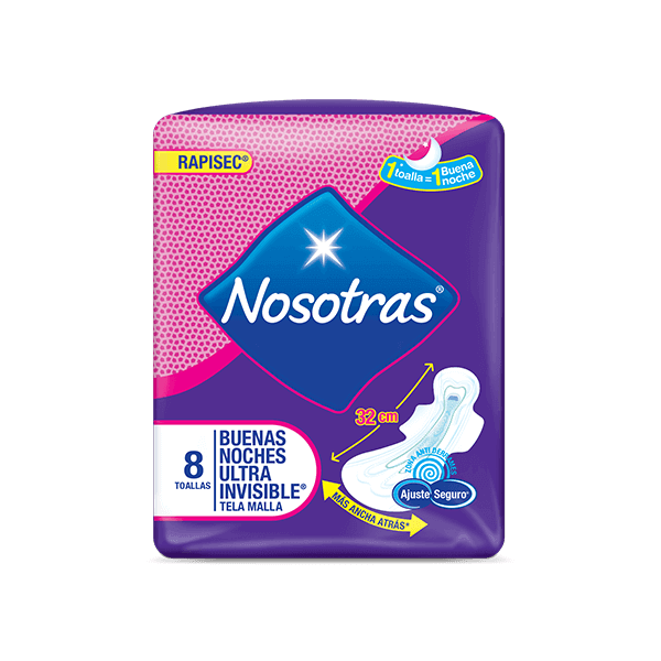 Toallas Nosotras Buenas Noches Invisible Tela Malla