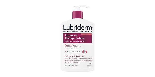 Front Pack shot of Lubriderm® Advanced Therapy Lotion Fragrance-Free 16 oz