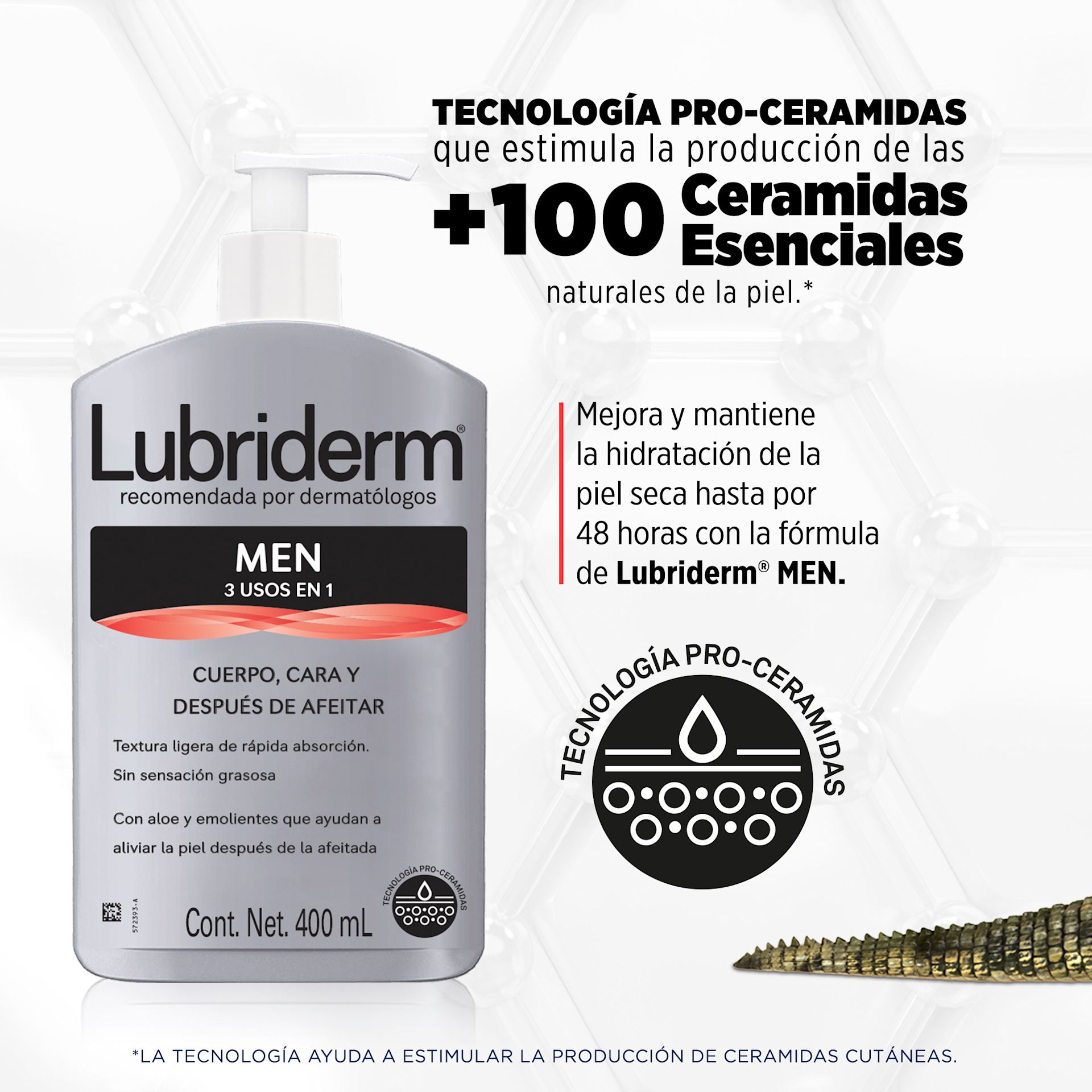 LUBRIDERM® Men’s 3 en 1