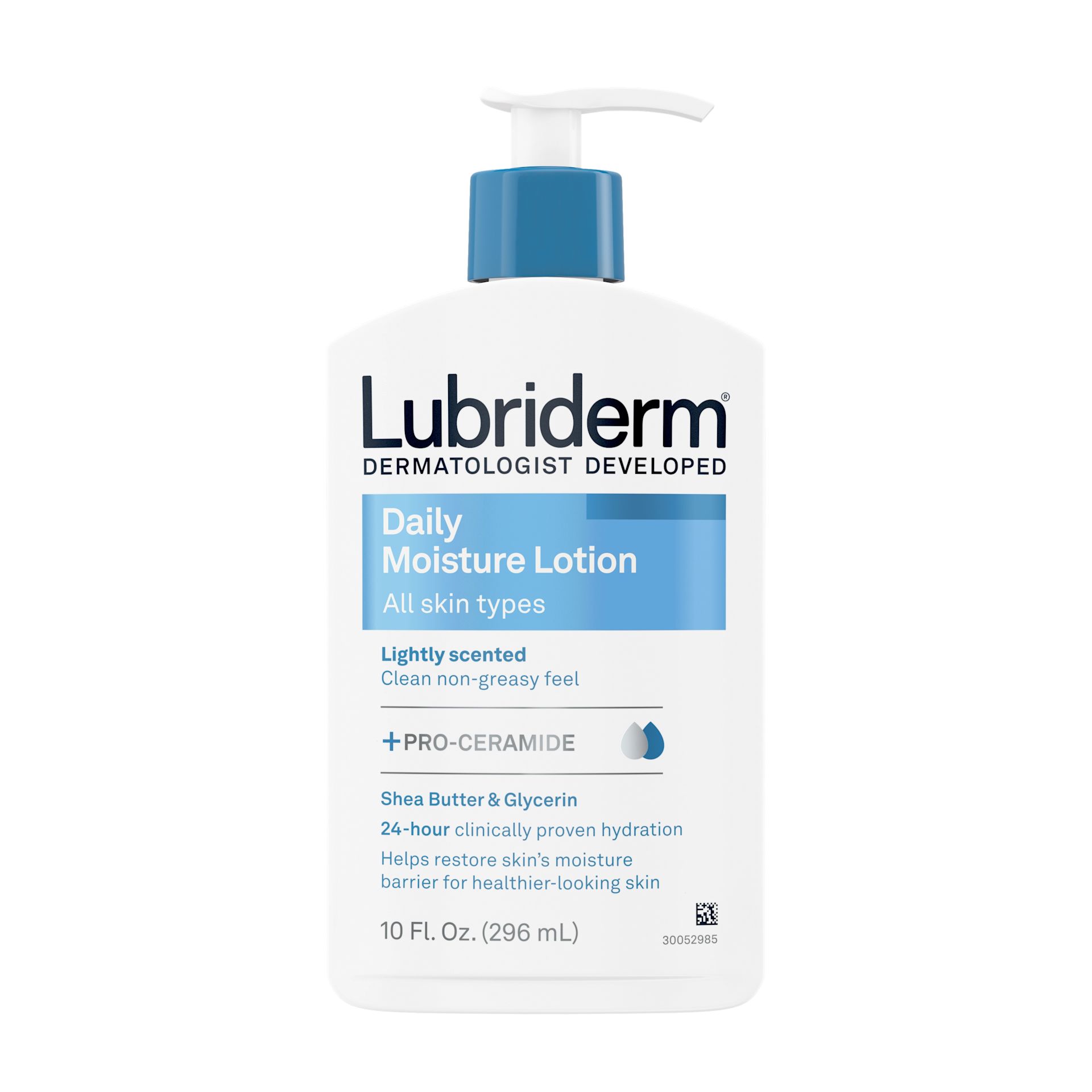 Front Pack shot of Lubriderm® Daily Moisture Lotion 10 oz