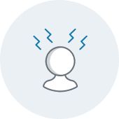 Stress can damage your skin icon