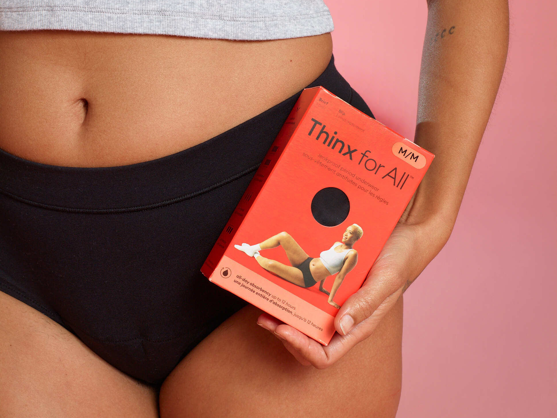THINX Cheeky Period Underwear for Women, Period Panties, FSA HSA Approved  Feminine Care, Menstrual Underwear Holds 1 Tampon, Black, 4X in Dubai - UAE
