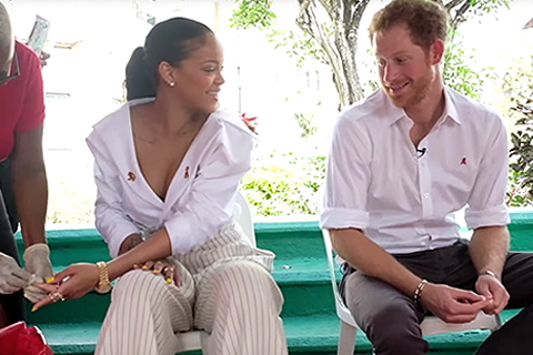 Rihanna and Prince Harry Get An HIV Test Together for World AIDS Day Photo
