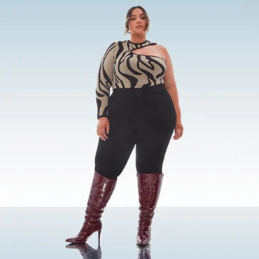 plus size knee boots