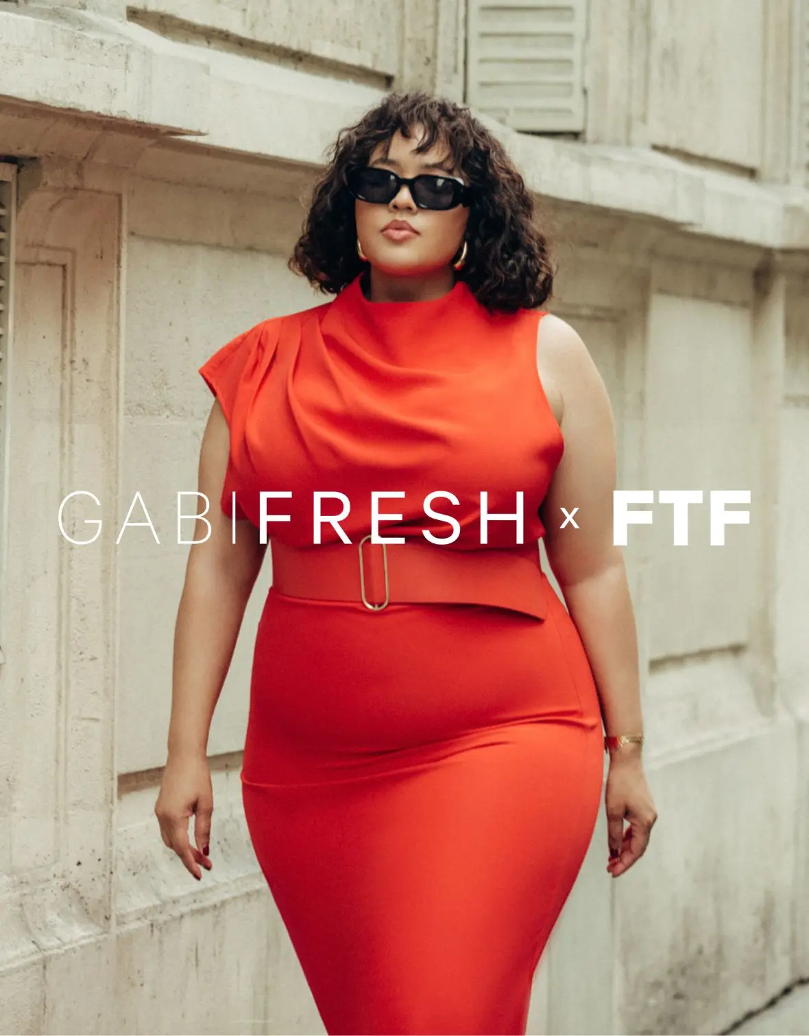Fashion To Figure x Gabi Fresh - Featuring a Red Plus Size Dress