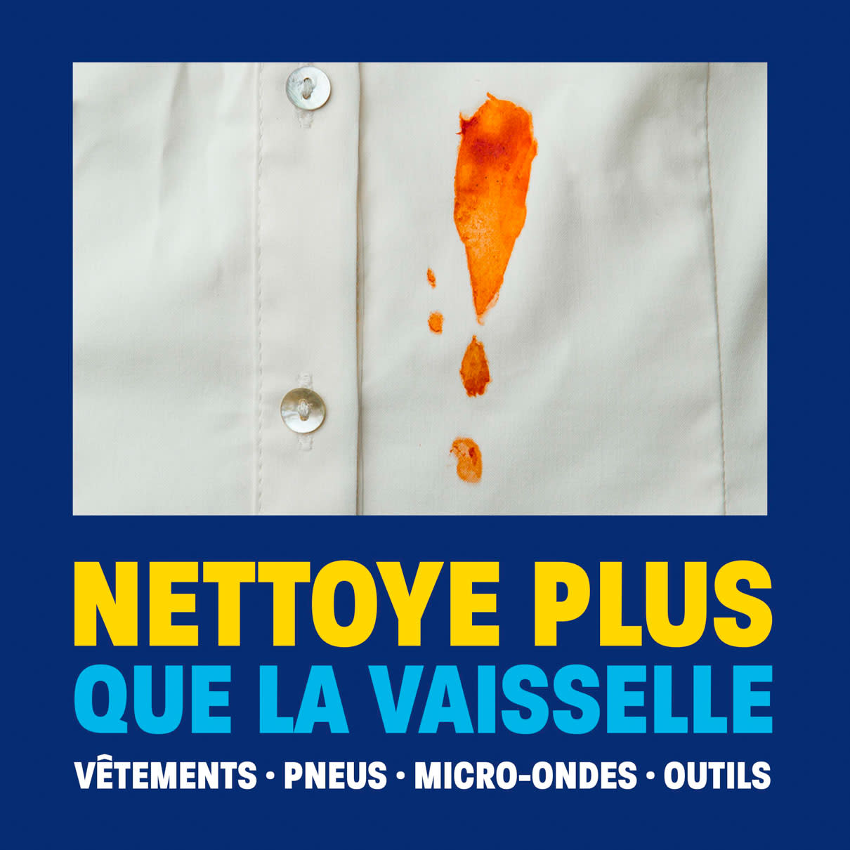 Nettoye plus que la vaisselle - vetements, pneus, micro-ondes, outils