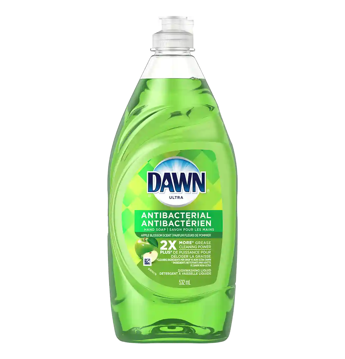 Dawn Antibacterial (savon antibactérien pour les mains), liquide à vaisselle, fleur de pommier