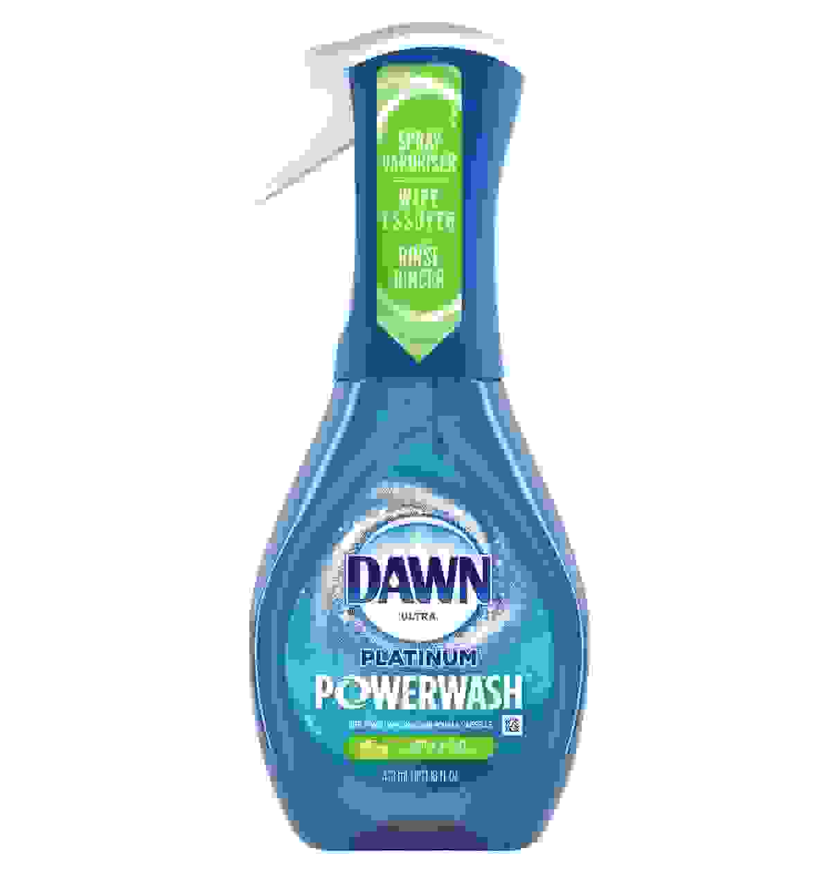 Vaporisateur à vaisselle Dawn Platinum Powerwash, savon à vaisselle, parfum de pomme