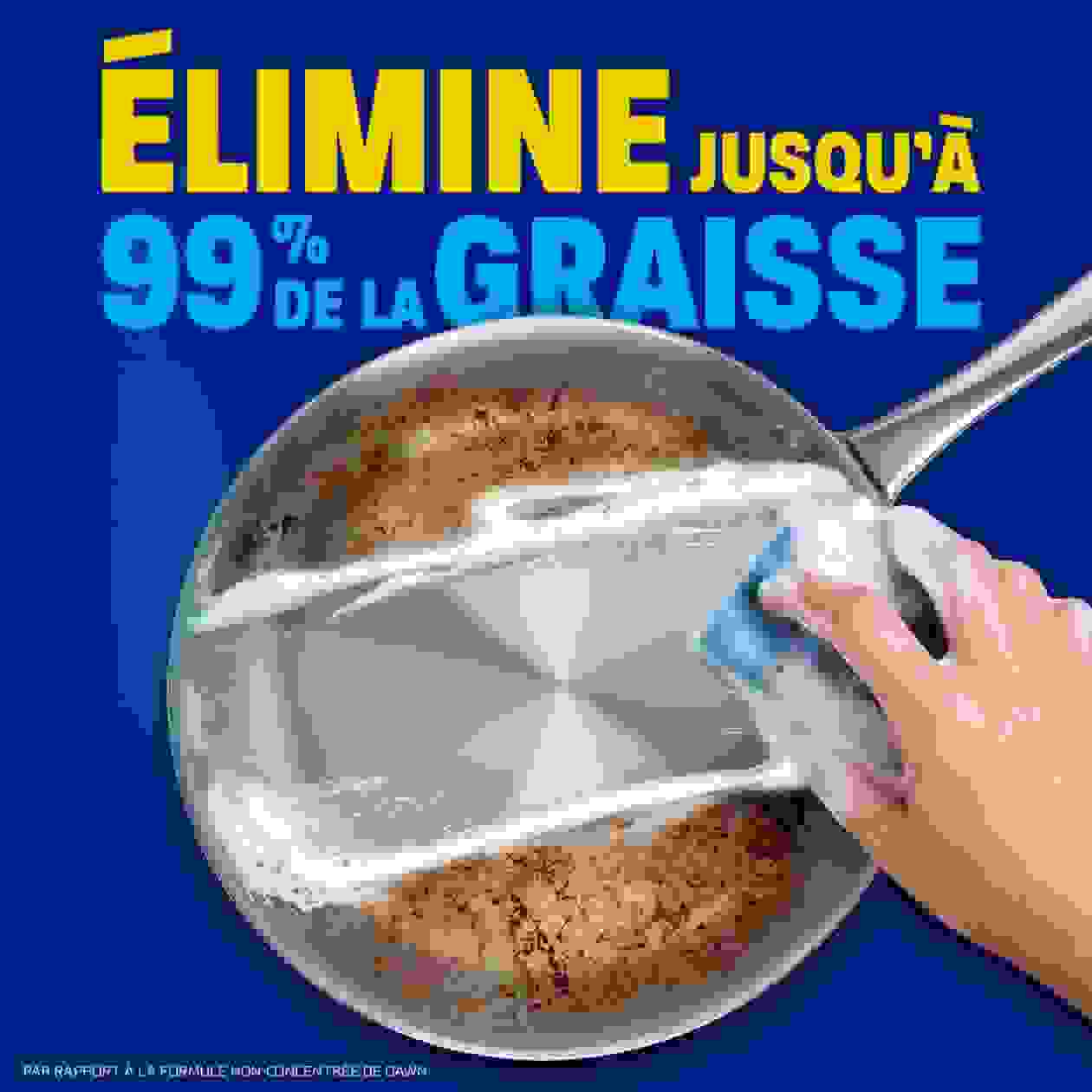 ÉLIMINE JUSQU’À  99 % DE LA GRAISSE