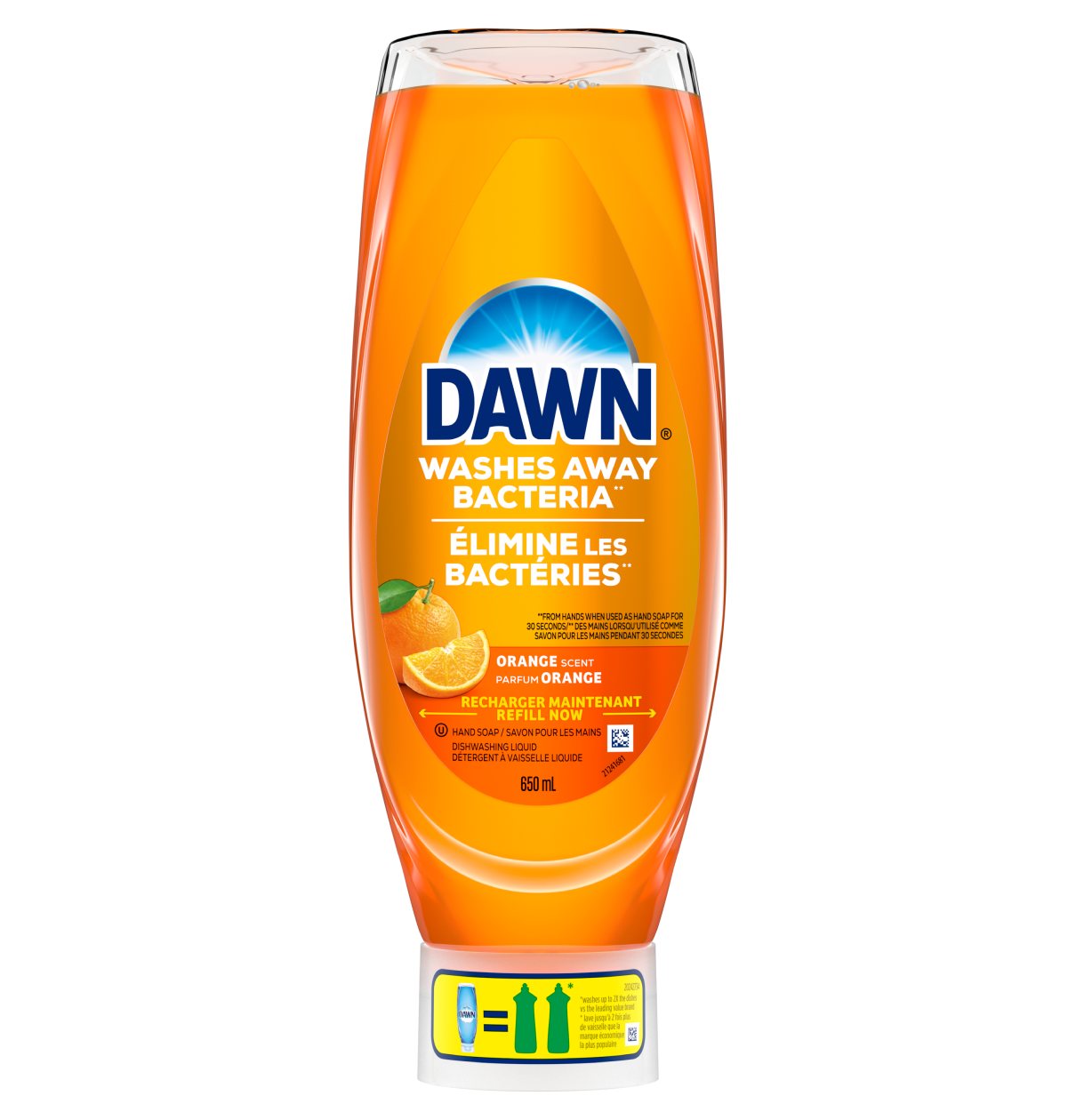 Savon antibactérien pour les mains Dawn EZ-Squeeze, orange
