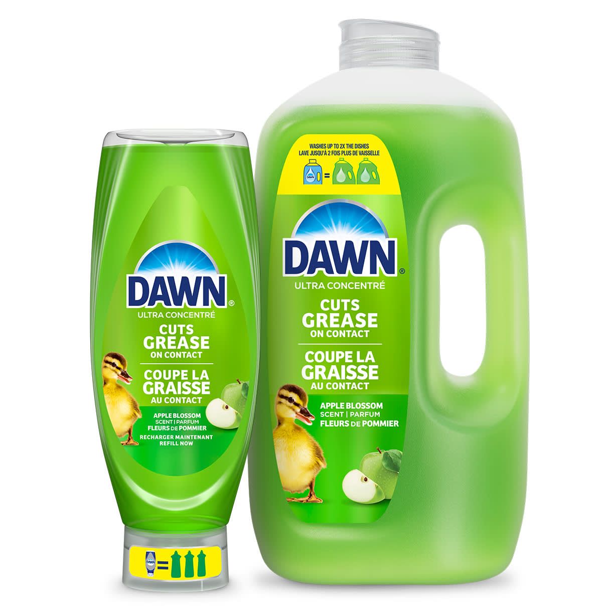 Savon élimine les bactéries pour les mains Dawn EZS, parfum fleurs de pomme