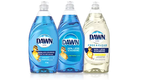 Dawn dish soap product family