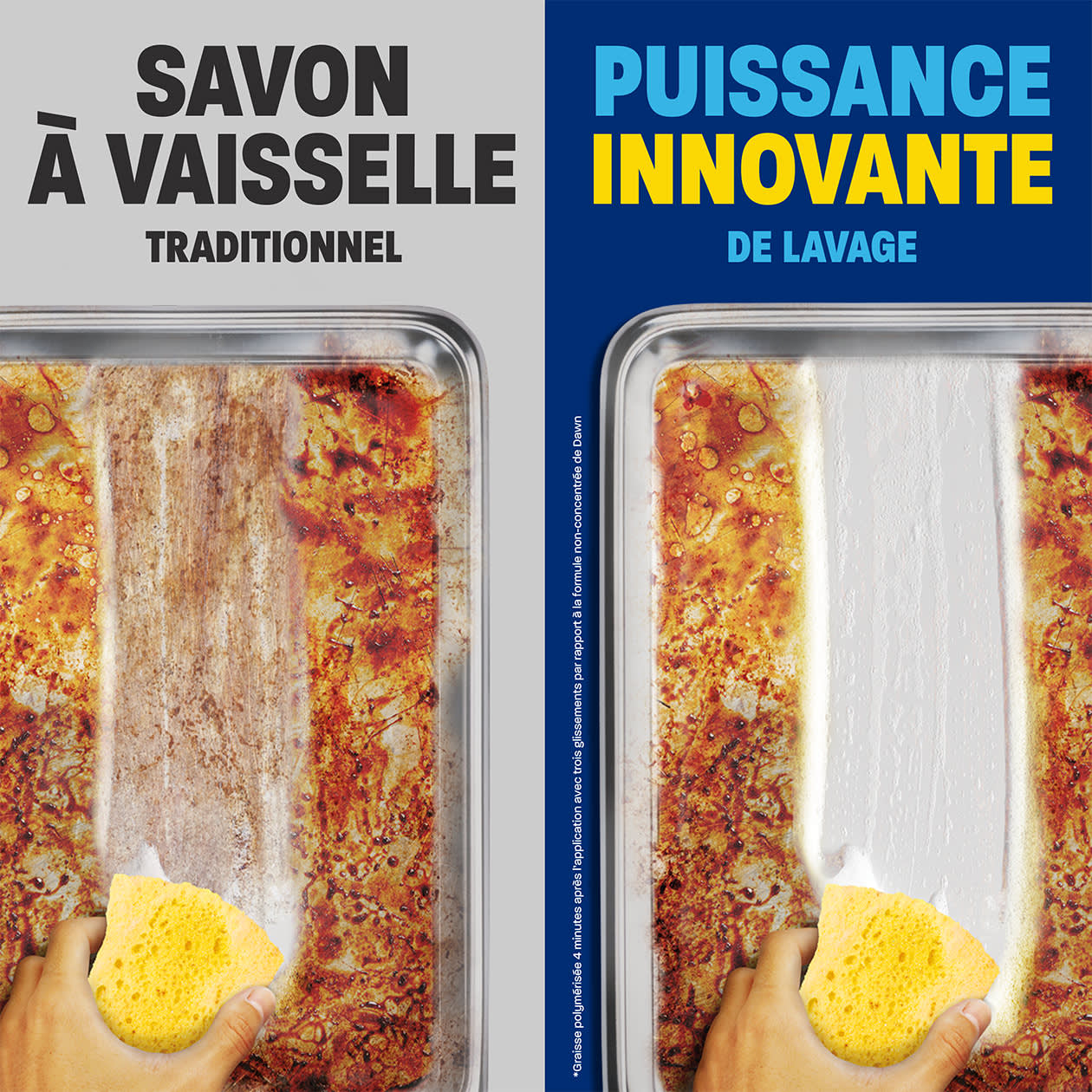 SAVON À VAISSELLE  TRADITIONNEL vs  RÉVOLUTIONNAIRE  POWERWASH