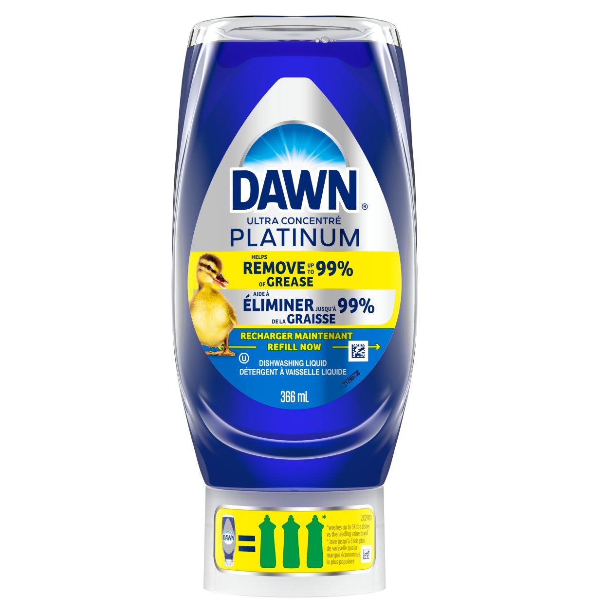 Dawn Platinum EZ-Squeeze, Refreshing Rain Scent