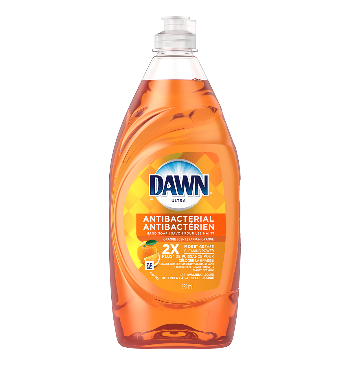 Dawn Antibacterial (savon antibactérien pour les mains), liquide à vaisselle, orange