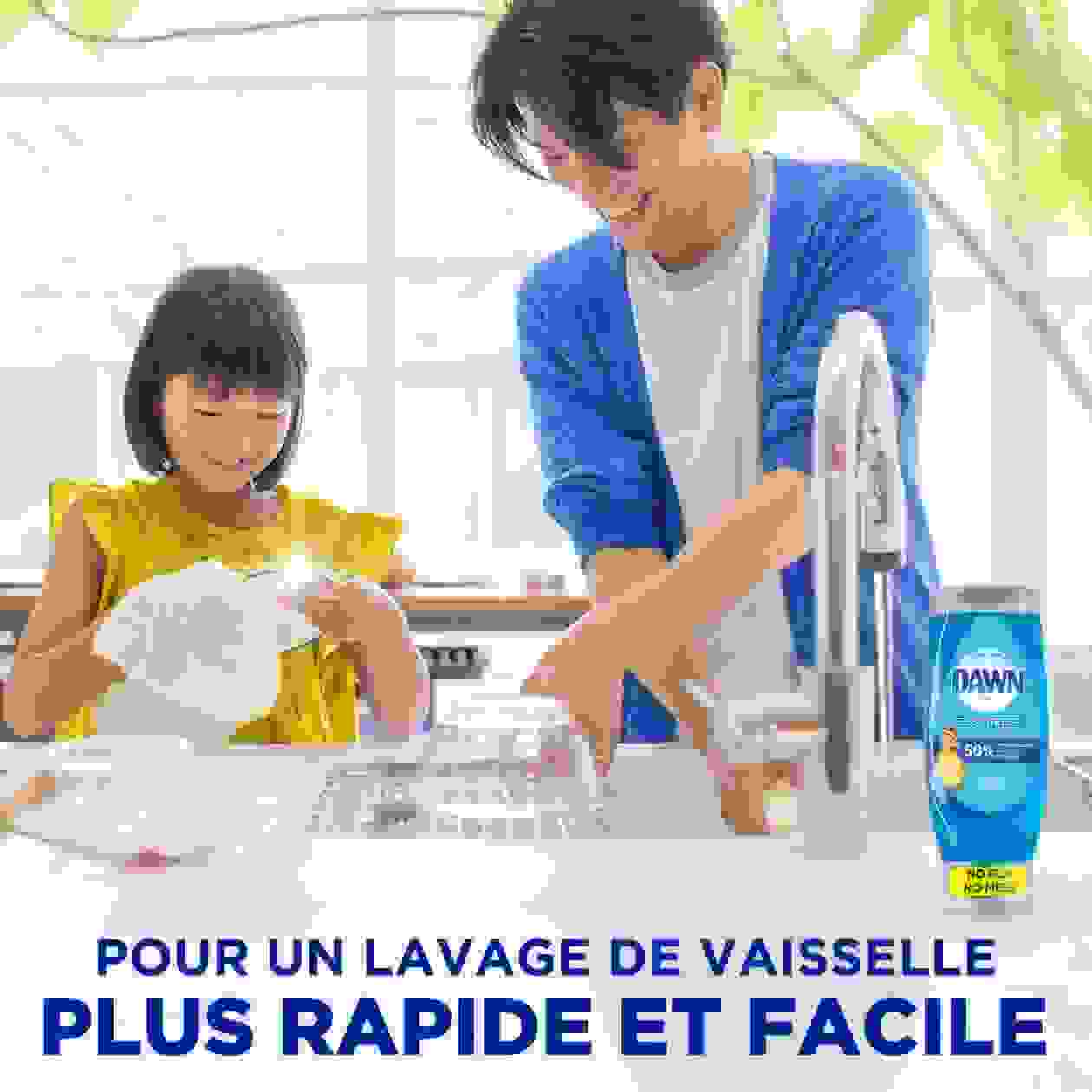 POUR UN LAVAGE DE VAISSELLE  PLUS RAPIDE ET FACILE