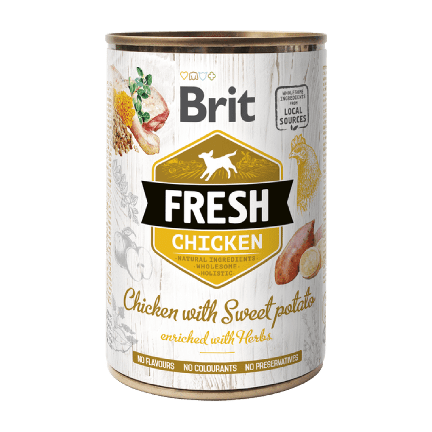 Brit Fresh can Chicken with Sweet Potato