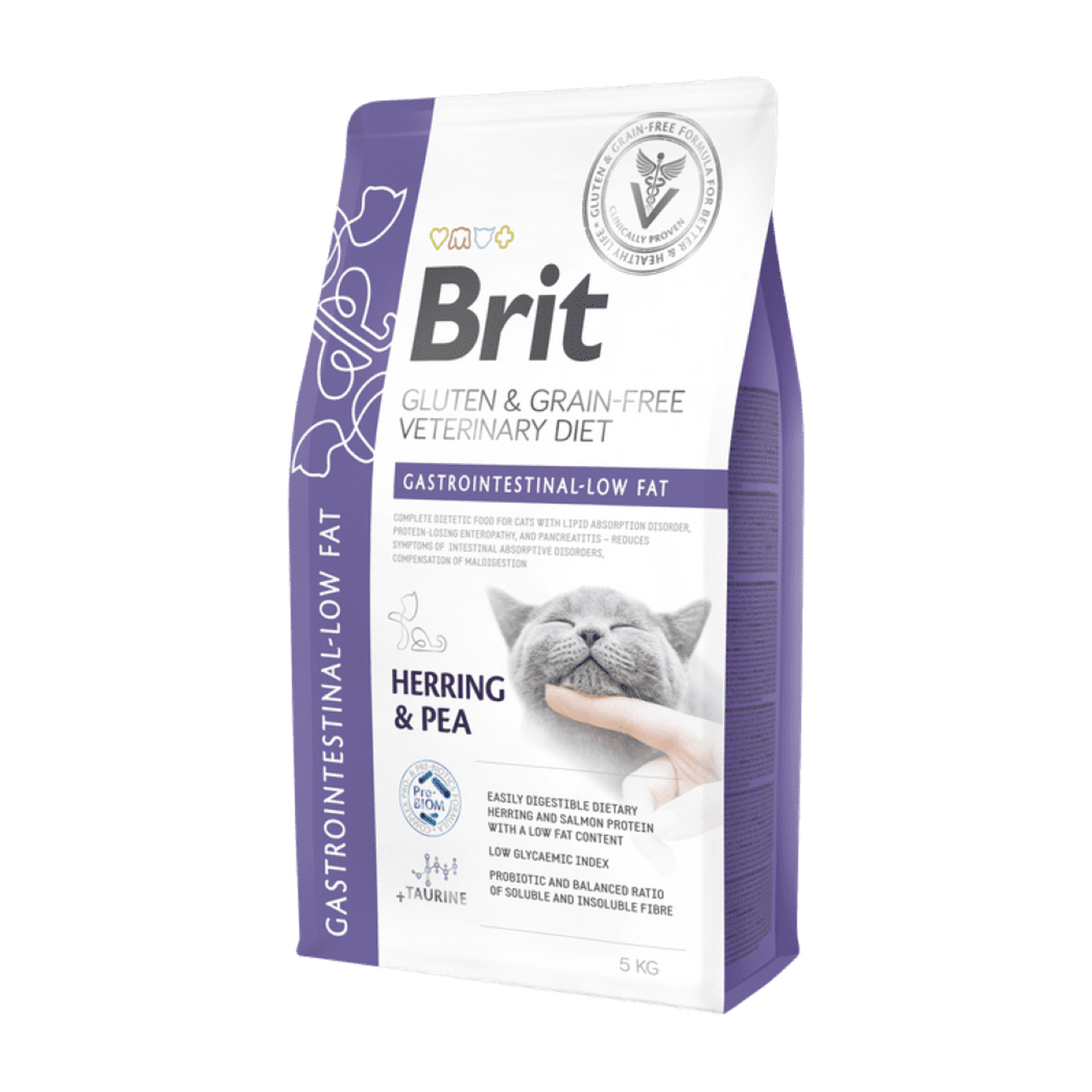 Brit GF Veterinary Diets Cat Gastrointestinal-Low fat