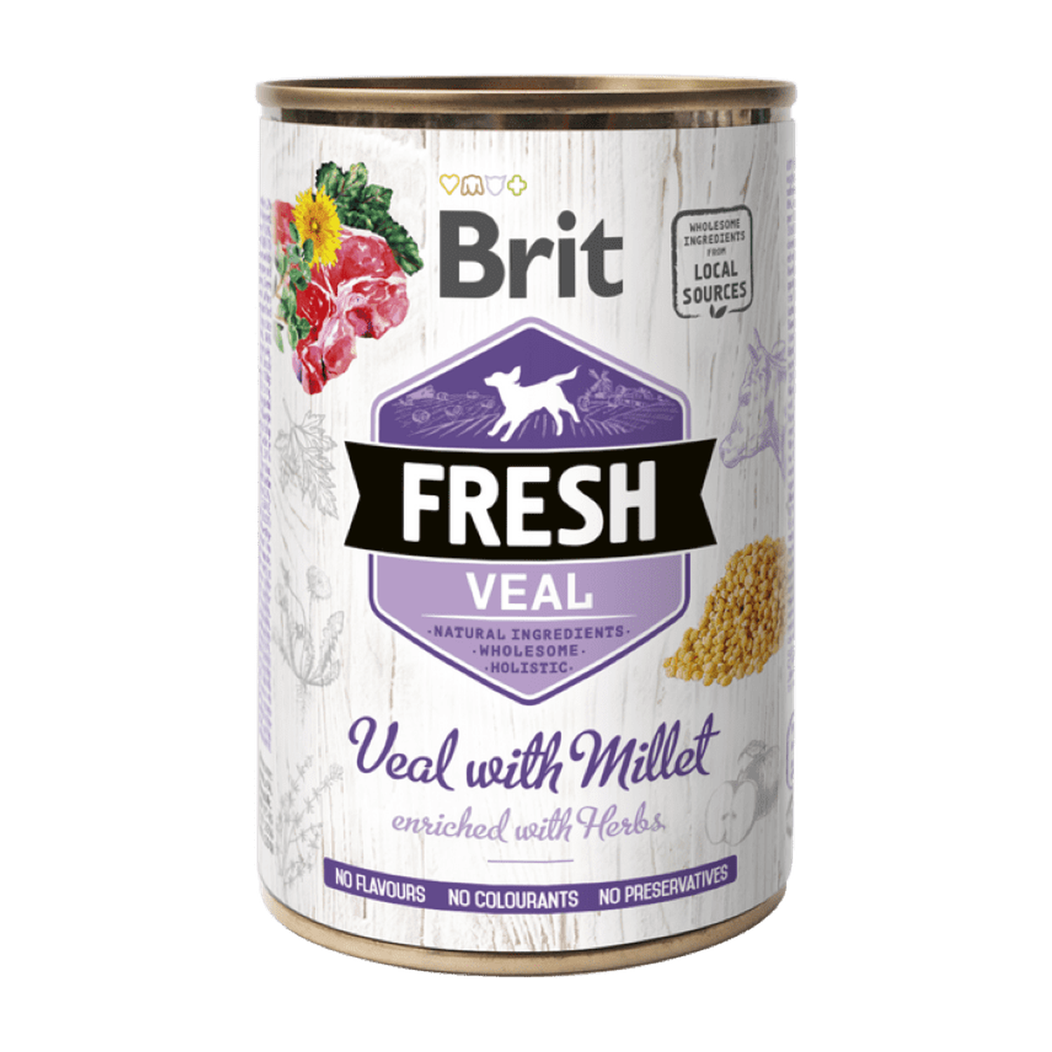 Brit Fresh can Veal with Millet