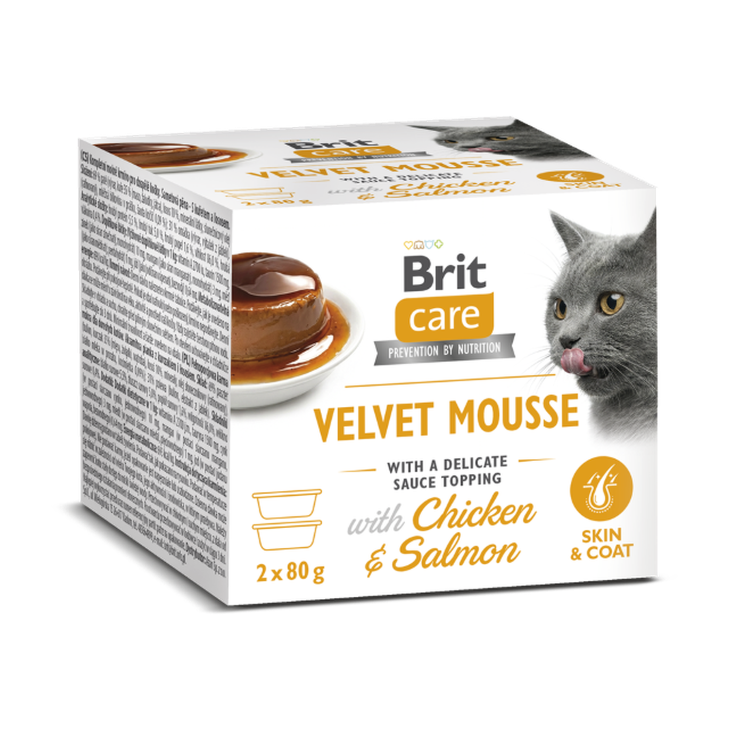 Brit Care Cat Velvet Mousse Skin & Coat Chicken & Salmon