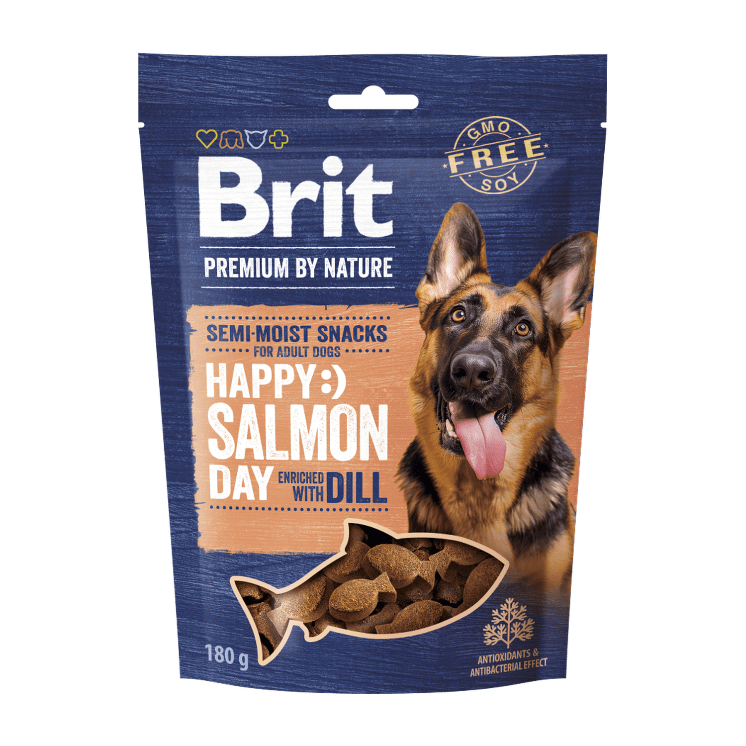Brit Premium by Nature Dog Semi-moist Snacks Salmon with Dill