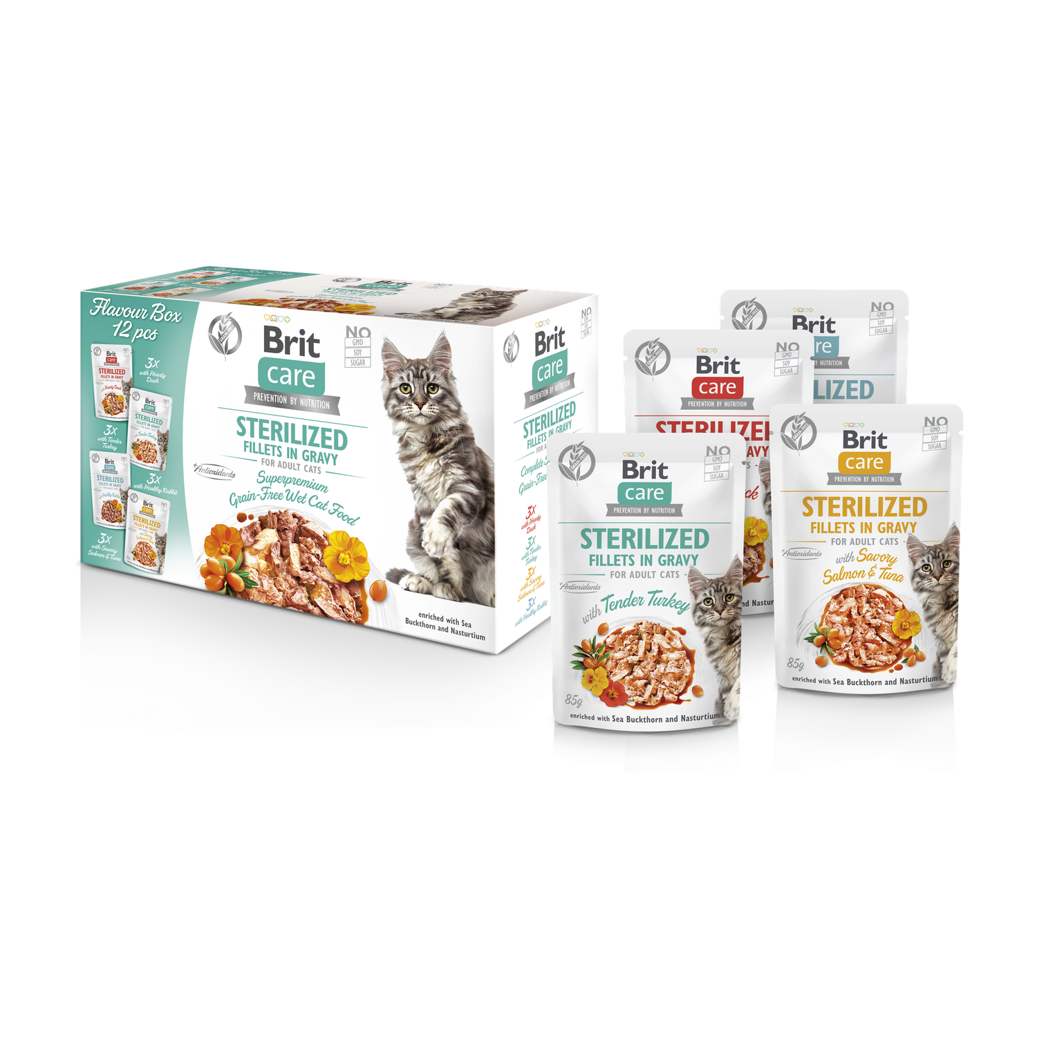 BCC Flavour box Sterilized Fillet in Gravy, 12*85 g