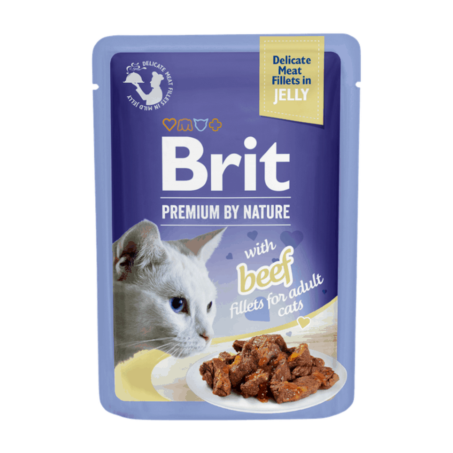 Brit Premium Cat Delicate Fillets in Jelly with Beef