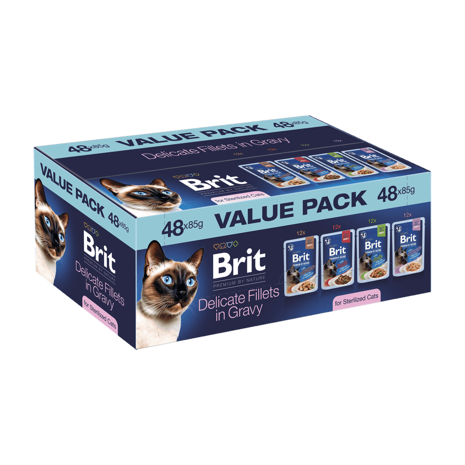 Brit Premium by Nature Cat Pouches Value Pack Sterilized