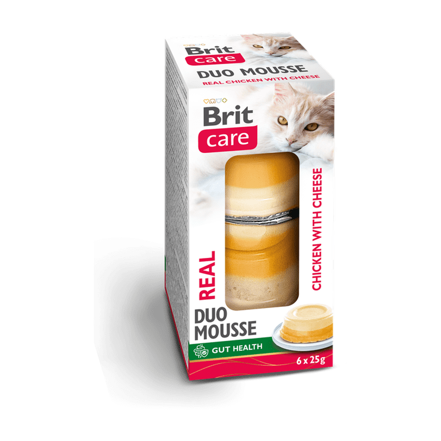 Brit Care Cat Double Layer Mousse Real Chicken and Chicken with Cheese