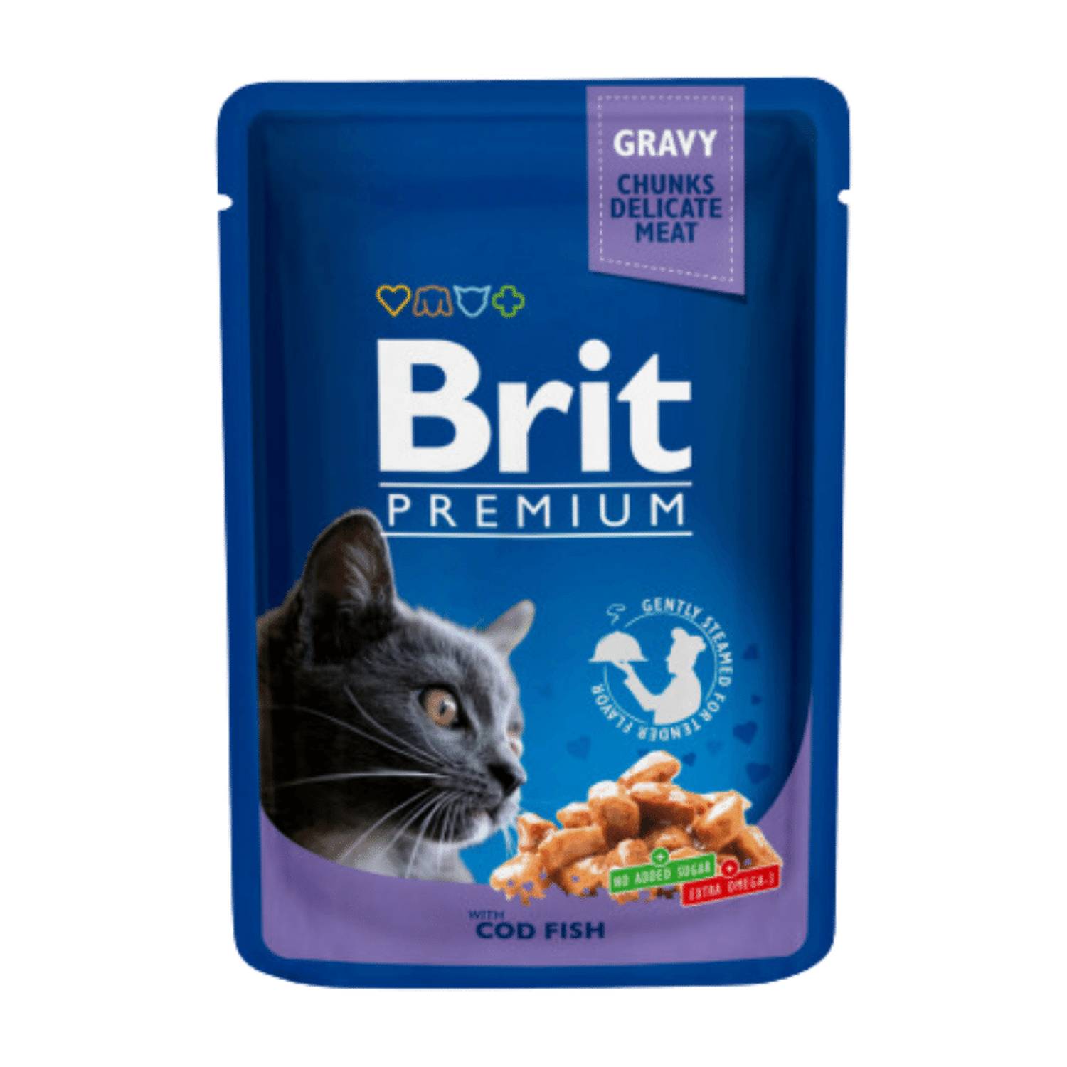 Brit Premium Cat Pouches with Cod Fish