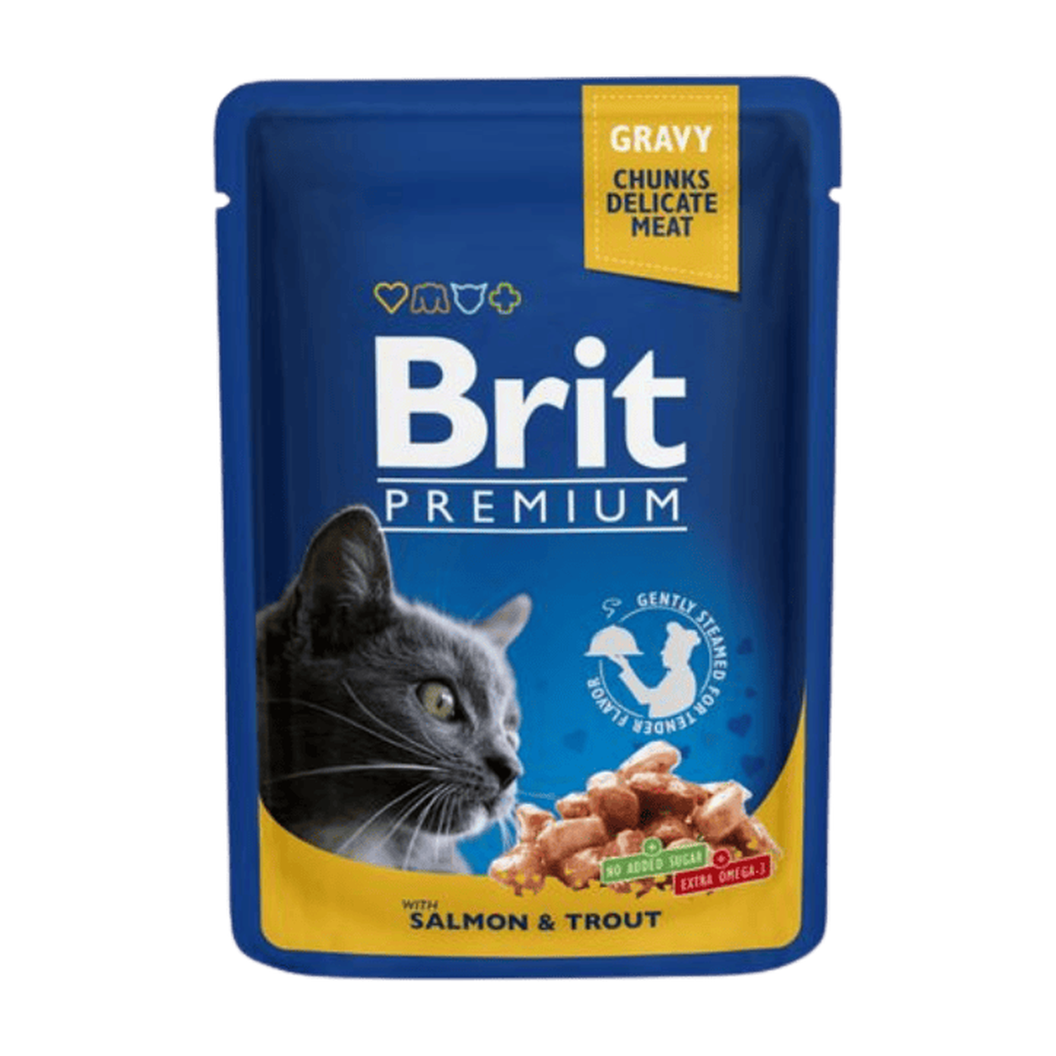 Brit Premium Cat Pouches with Salmon & Trout