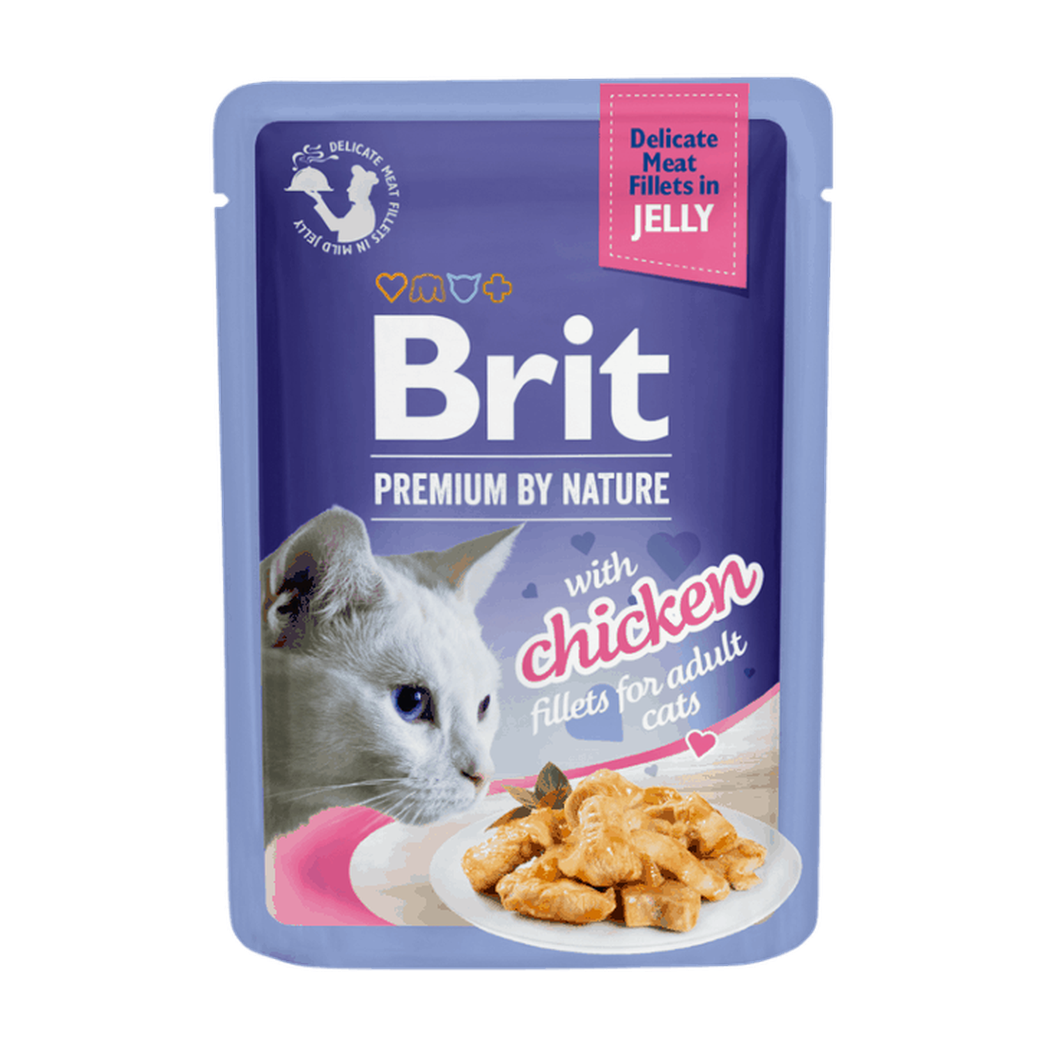 Brit Premium Cat Delicate Fillets in Jelly with Chicken
