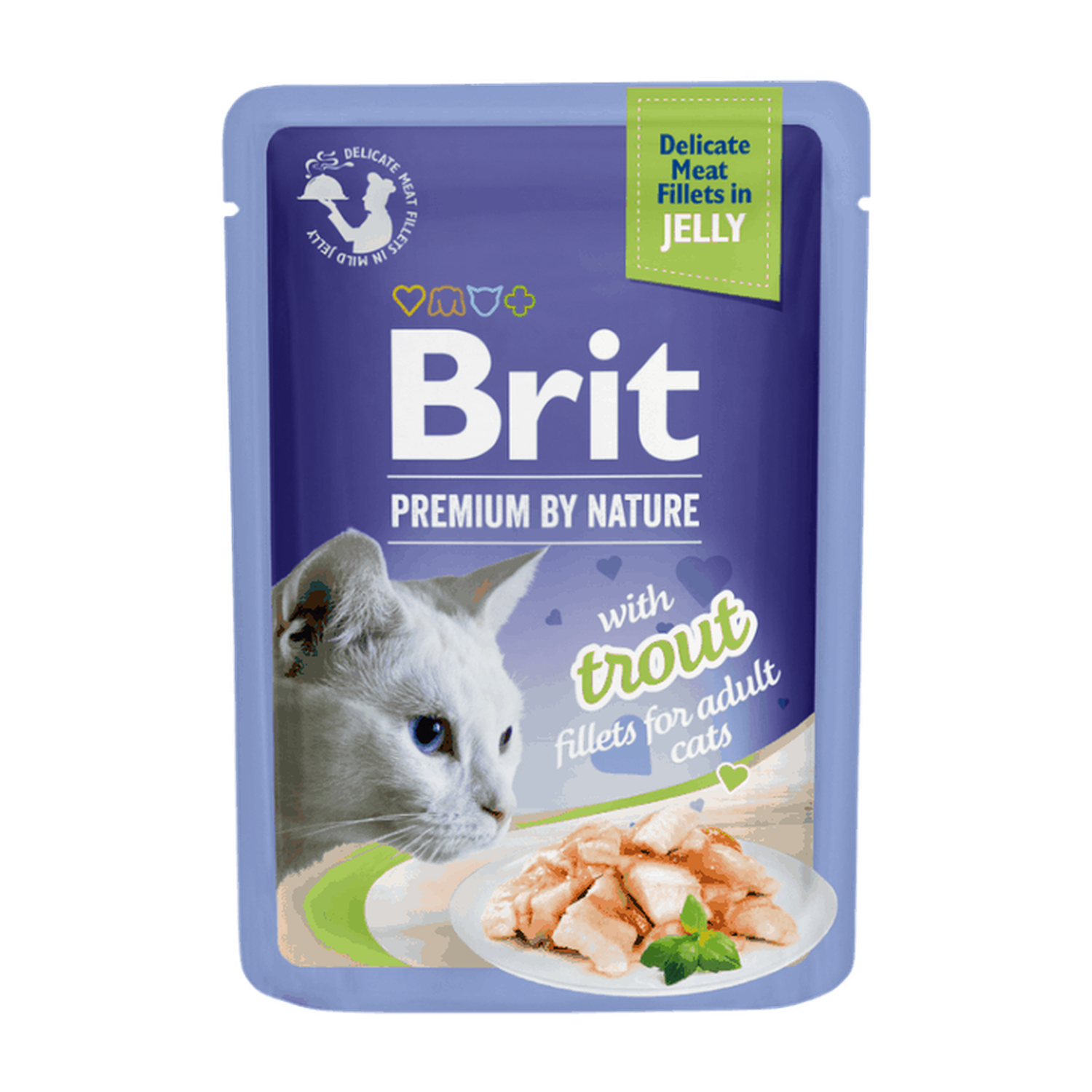 Brit Premium Cat Delicate Fillets in Jelly with Trout