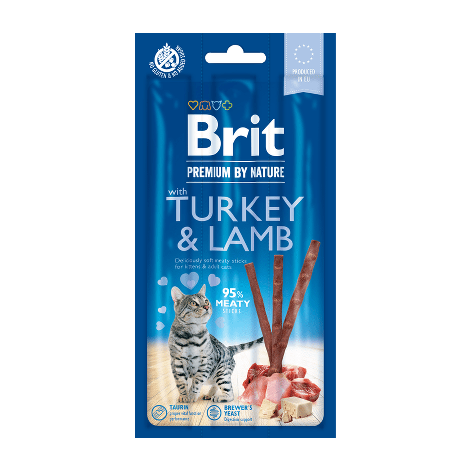 Brit Premium by Nature Cat Sticks with Turkey & Lamb