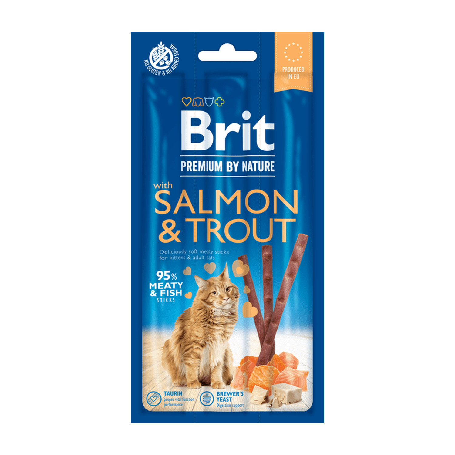 Brit Premium by Nature Cat Sticks with Salmon & Trout