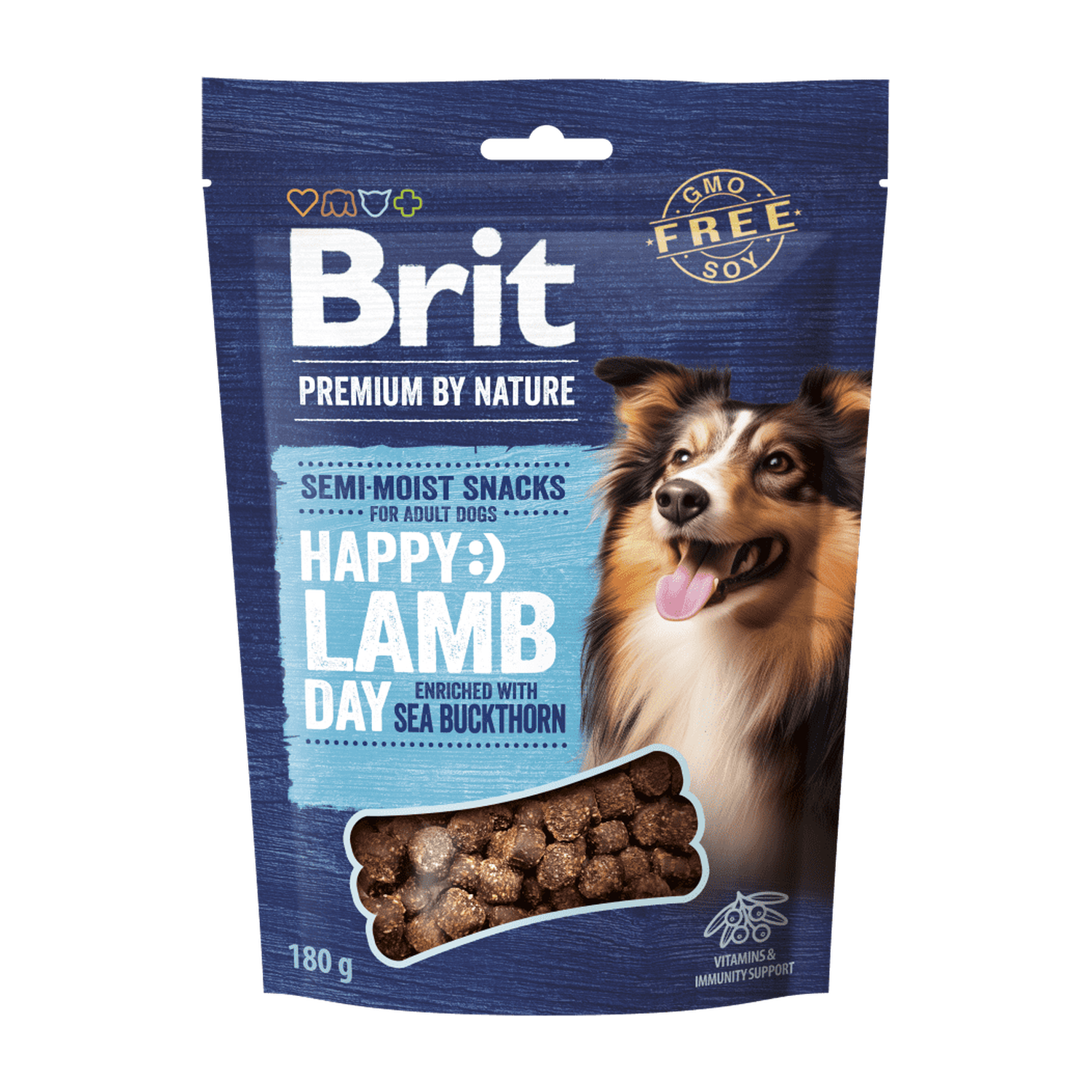 Brit Premium by Nature Dog Semi-moist Snacks Lamb with Sea Buckthorn