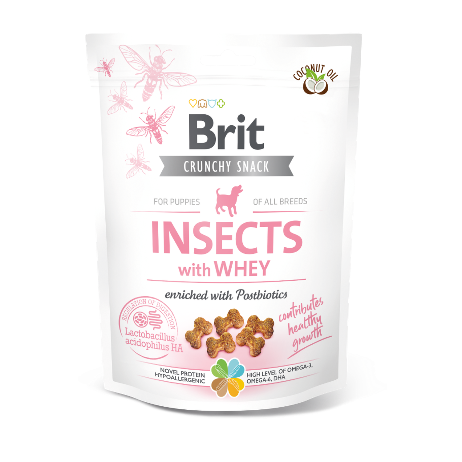 Brit Care Dog Crunchy Cracker Puppy. Insects w. Whey enriched w. Probiotics