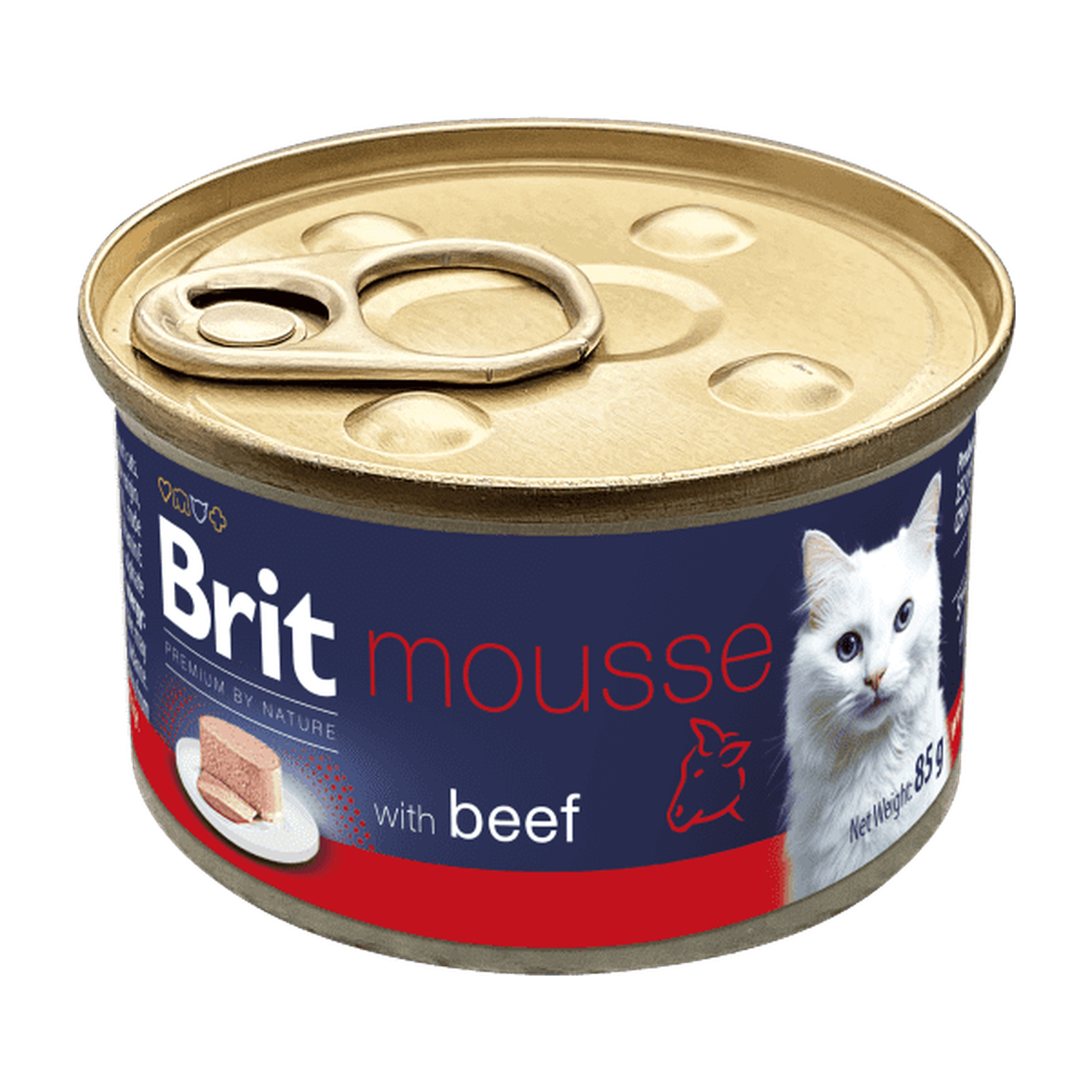 Brit Premium by Nature Cat Mousse with Beef
