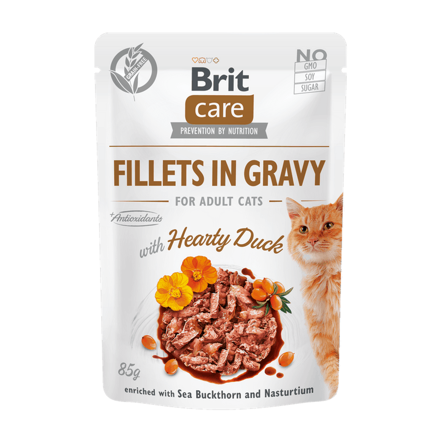 Brit Care Cat Fillets in Gravy with Hearty Duck