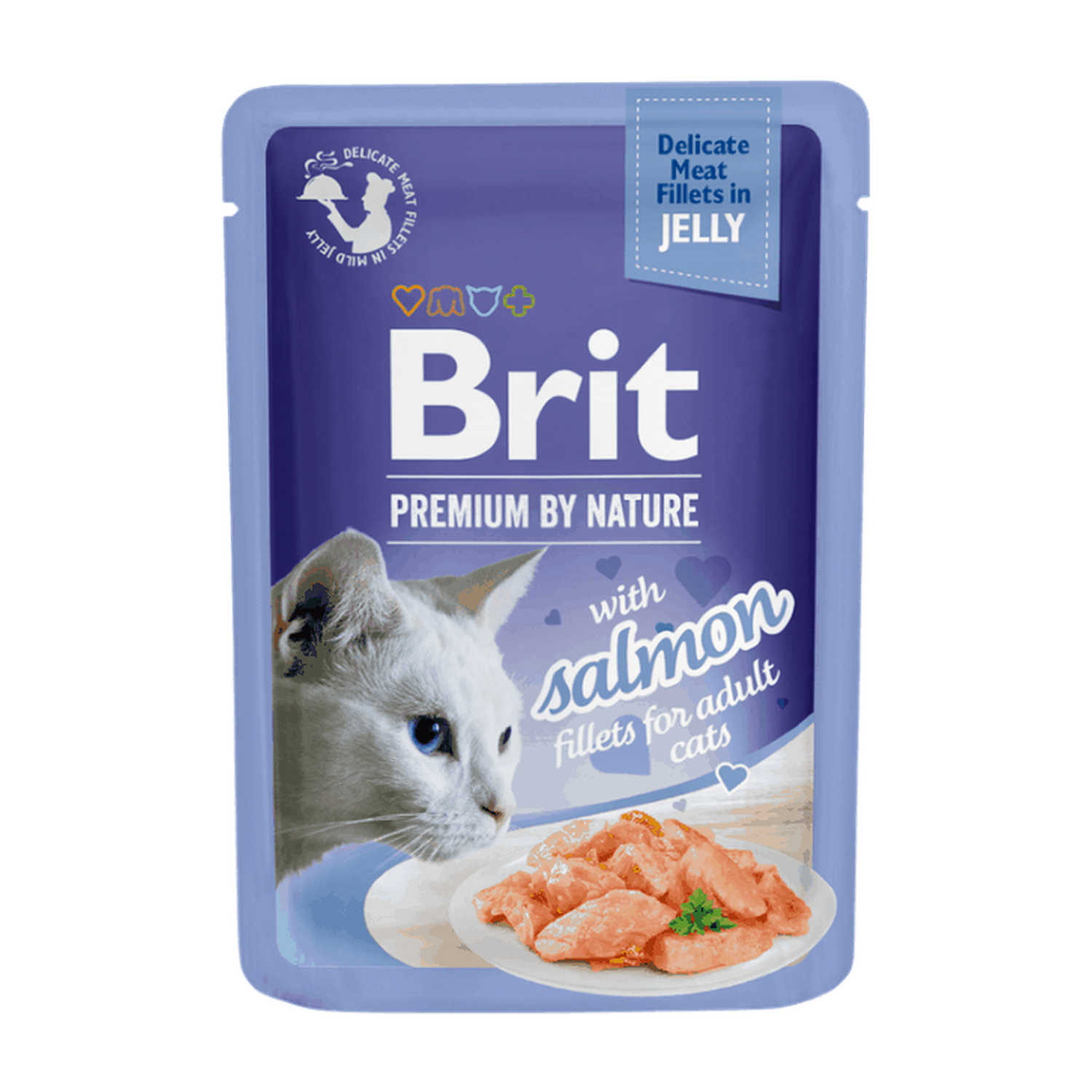 Brit Premium Cat Delicate Fillets in Jelly with Salmon