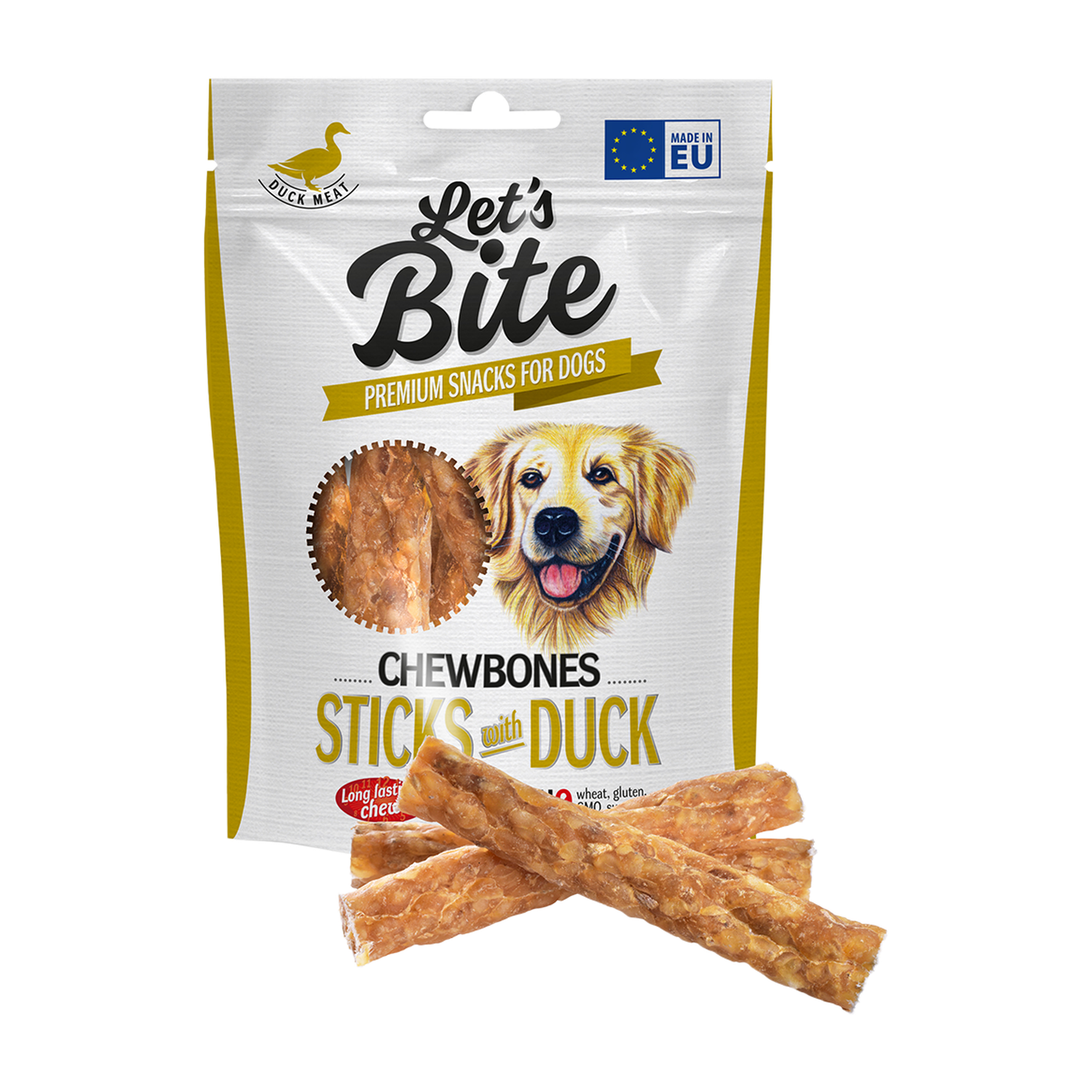 Let’s Bite Chewbones. Sticks with Duck
