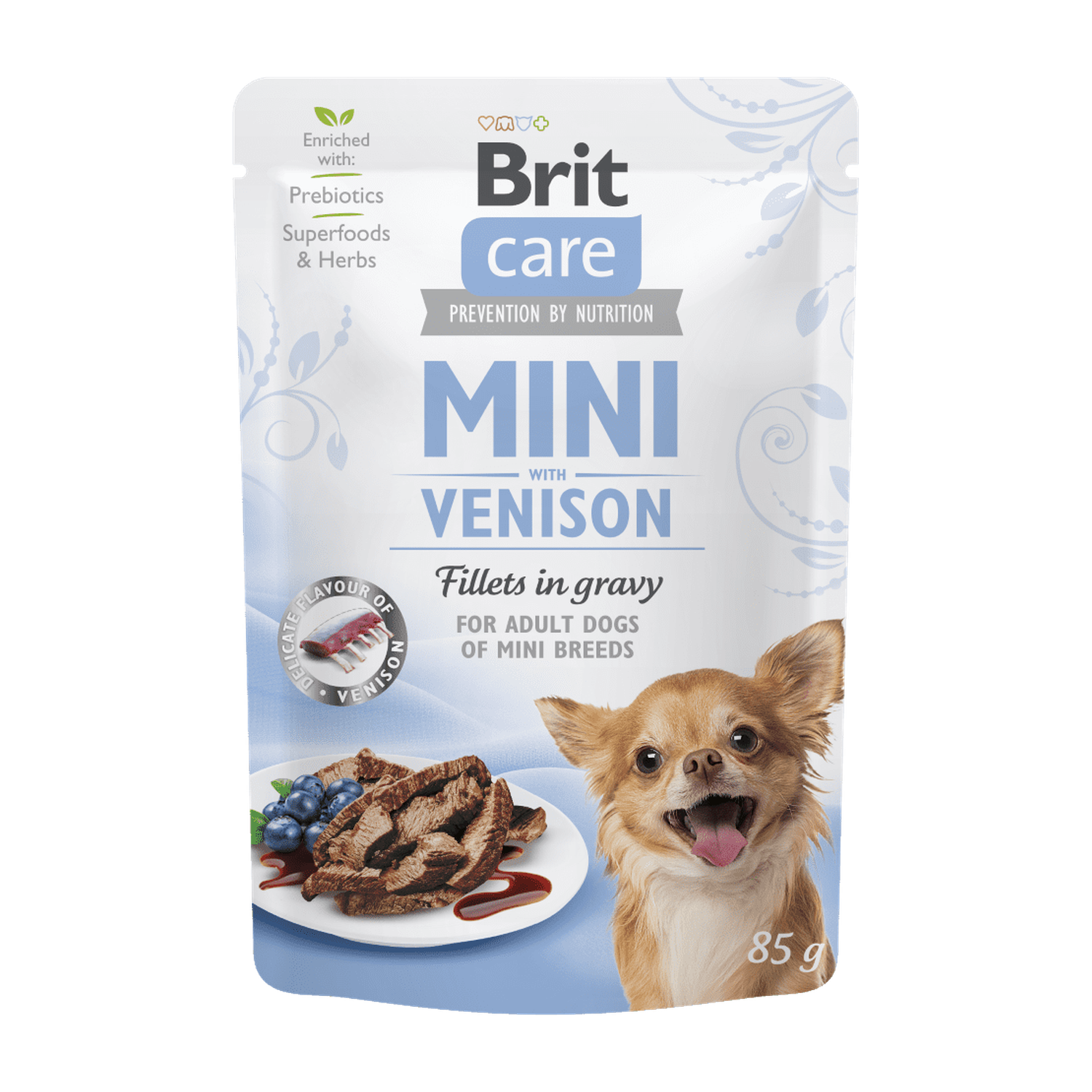Brit Care Mini with Venison fillets in gravy