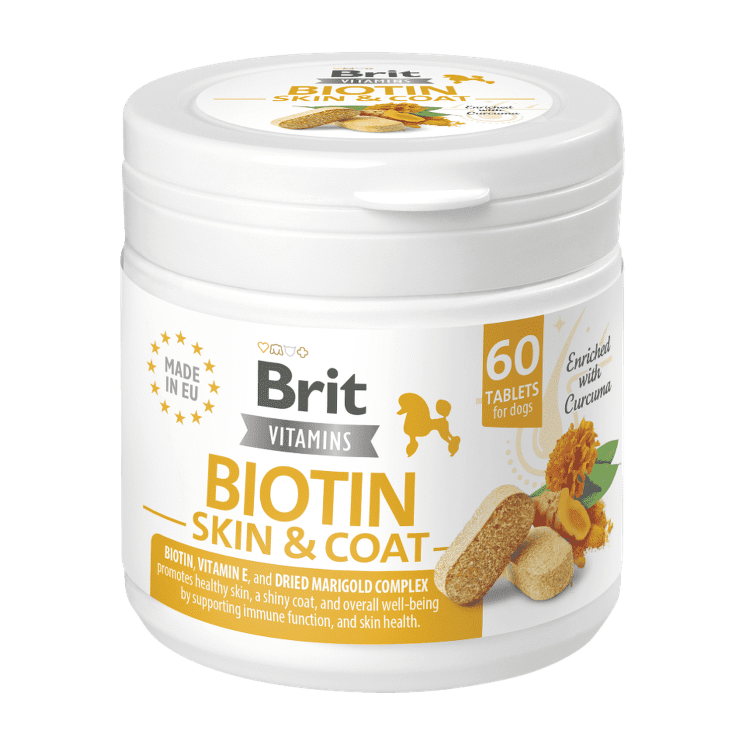 Brit Vitamins Biotin Skin & Coat Care (60 Tablets)