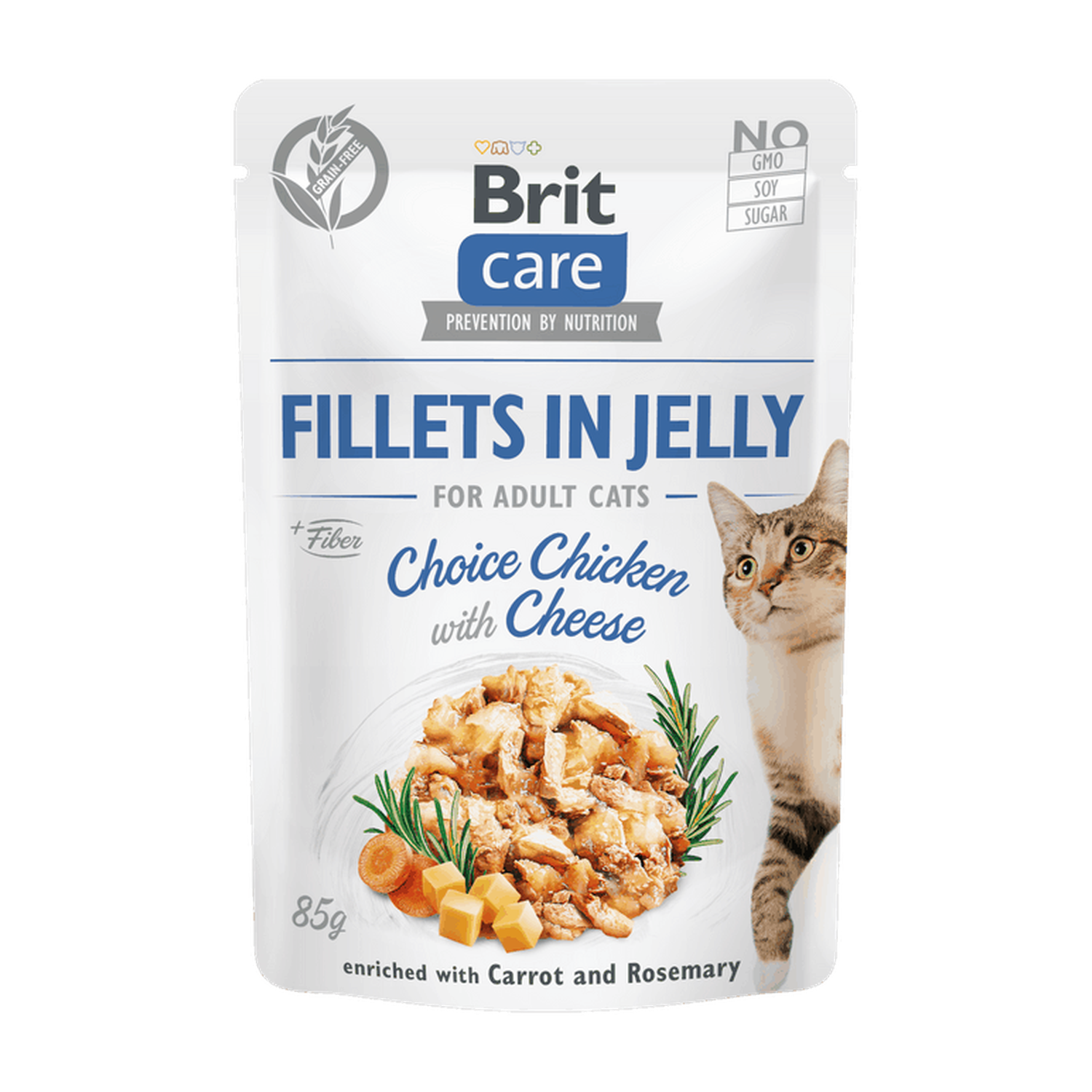 Brit Care Cat Fillets in Jelly Choice Chicken with Cheese