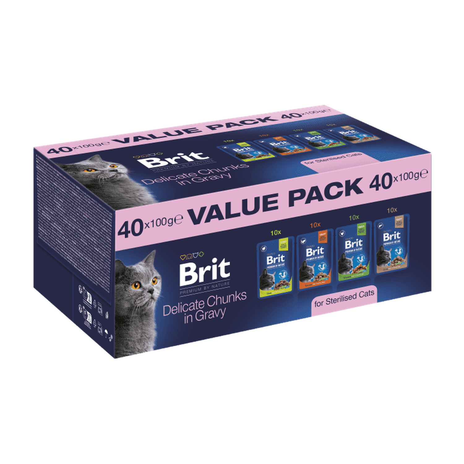 Brit Premium by Nature Cat Value Pack for Sterilised Cats
