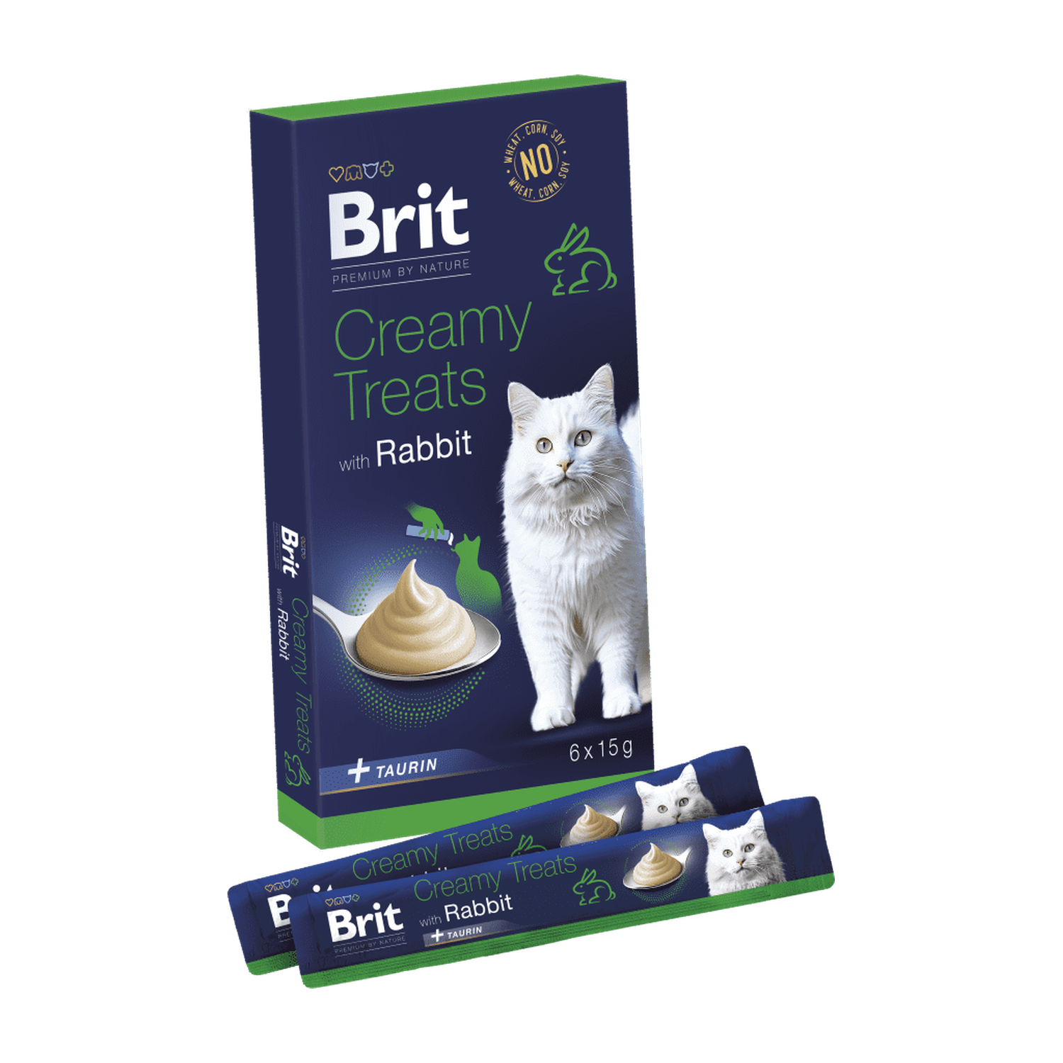 Brit Premium by Nature Cat Creamy Treats with Rabbit