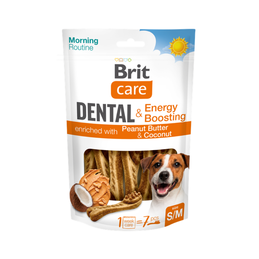 Brit Care Dog Dental Toothbrush S/M Energy Boosting