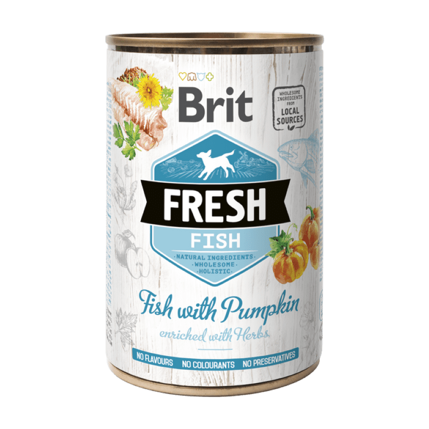 Brit Fresh can Fish with Pumpkin